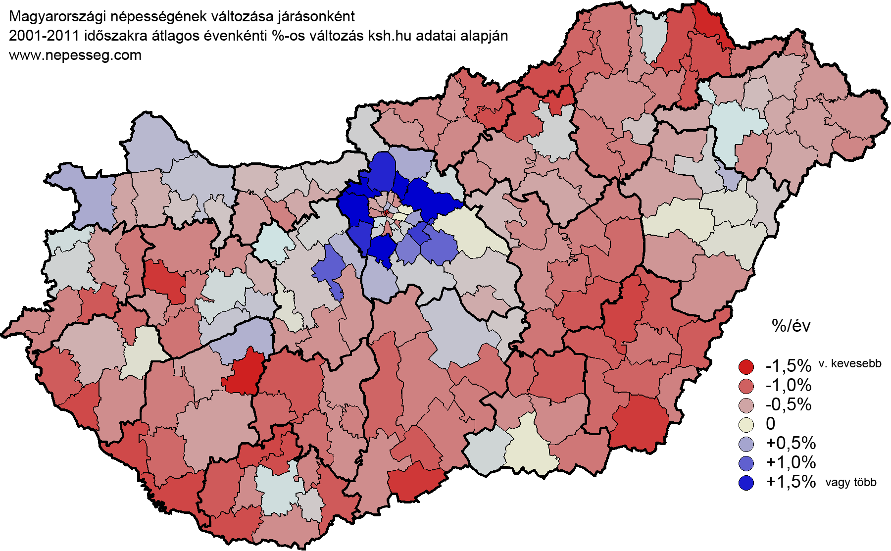 magyarország járásai térkép Magyarország járások népessége, népsűrűsége magyarország járásai térkép